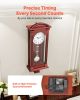Grandfather Clock Vintage Pendulum Wall Clock 26.7 in with Quartz Movement