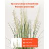 Artificial Grass Plant, 2 Pack 59 inch Faux Reed Flower Grass in Pot