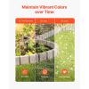 Faux Stone Landscape Edging 46.8 x 3.9 in Realistic Lawn Edging, Flexible Brick-Sized Garden Edging Border with Anchoring Spikes, Fade-Resistant Yard