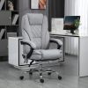 Vinsetto Heated Massage Office Chair, Reclining Computer Chair with Adjustable Height and Footrest