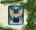 Schipperke My Angel Porcelain Ornament Christmas Tree Hanging Decorations for Home Christmas Holiday, Rectangle, Gift, Multicolor