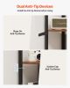 VEVOR 6 Tier Corner Shelf Tall Corner Stand with LED Light Narrow Display Rack