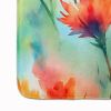 Wyoming Indian Paintbrush in Watercolor Memory Foam Kitchen Mat Machine Washable Anti-Fatigue Mat Cushion Comfort Bath Mat or Kitchen Rug