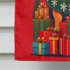 Shar Pei Holiday Christmas House Flag Large Porch Sleeve Pole Decorative Outside Yard Banner Artwork Wall Hanging, Polyester, House Size, Multicolor