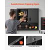 Metal Wall Cabinet, 30W x 12.01D x 30H Inch, Steel Floating Hanging Storage Cabinet with Locking Doors and Adjustable Shelf for Garage, Basement