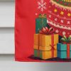 Schnauzer Holiday Christmas House Flag Large Porch Sleeve Pole Decorative Outside Yard Banner Artwork Wall Hanging, Polyester, House Size, Multicolor