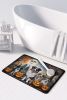 Australian Shepherd Spooky Halloween Memory Foam Kitchen Mat Machine Washable Anti-Fatigue Mat Cushion Comfort Bath Mat or Kitchen Rug