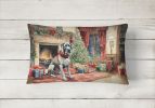 Cozy Christmas Throw Pillow Throw Pillow for Indoor Couch Bed Outdoor Patio Washable, Great Dane 2670,12Hx16W