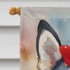 Alaskan Klee Kai Christmas House Flag Large Porch Sleeve Pole Decorative Outside Yard Banner Artwork Wall Hanging, Polyester, House Size, Multicolor