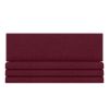Jaxx Panelist Modern Padded Headboard â€“ Set of 4 Wall Mounted Panels (Each 11.25" x 38") - King, Vino Red Microvelvet