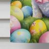 Maltipoo Easter Egg Hunt House Flag Large Porch Sleeve Pole Decorative Outside Yard Banner Artwork Wall Hanging, Polyester, House Size, Multicolor