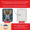 Wirehaired Pointing Griffon My Angel Porcelain Ornament Christmas Tree Hanging Decorations for Home Christmas Holiday, Rectangle, Gift, Multicolor