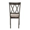 Beige and Weathered Grey Cross Back Side Chairs (Set of 2)
