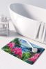 Washington Coast Rhododendrons in Watercolor Memory Foam Kitchen Mat Machine Washable Anti-Fatigue Mat Cushion Comfort Bath Mat or Kitchen Rug