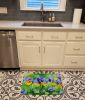 Illinois Violet in Watercolor Memory Foam Kitchen Mat Machine Washable Anti-Fatigue Mat Cushion Comfort Bath Mat or Kitchen Rug
