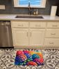 Hydrangeas in Color Memory Foam Kitchen Mat Machine Washable Anti-Fatigue Mat Cushion Comfort Bath Mat or Kitchen Rug