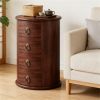 Wooden coffee table, circular side table, sofa table, bedside table