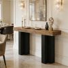 Console Table Brown Stable Legs for Living Room And Entrance Area Furniture Decorative Accessory
