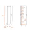 Safford 2 Piece Kitchen Set, Utility Sink Cabinet + Pantry Cabinet, White