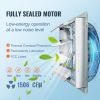 VEVOR 16'' Shutter Exhaust Fan, High-speed 2000 CFM, Aluminum Wall Mount Attic Fan with AC-motor, Ventilation and Cooling for Greenhouses, Garages