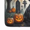 Black Labrador Retriever Spooky Halloween Memory Foam Kitchen Mat Machine Washable Anti-Fatigue Mat Cushion Comfort Bath Mat or Kitchen Rug
