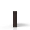 Chocolate Two Shelf Bookcase Hutch