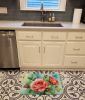 Oklahoma Roses in Watercolor Memory Foam Kitchen Mat Machine Washable Anti-Fatigue Mat Cushion Comfort Bath Mat or Kitchen Rug