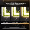 24"X36" Anti-fog LED Bathroom Mirror with Dual Light Source and Three Lighting Modes, White