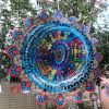 1pc 3D Hanging Wind Spinner Outdoor Decor For 3D Garden Wind Chimes Metal Yard Spinners 3D Stainless Steel Spinner Gifts Mandala 3D Spinner With 360��