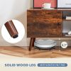 Modern TV Stand for 55-60 inch TV, Mid Century Entertainment Centre, Media Console Table with Storage for Living Room, Office, Brown