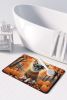 Tricolor Chihuahua Fall Memory Foam Kitchen Mat Machine Washable Anti-Fatigue Mat Cushion Comfort Bath Mat or Kitchen Rug