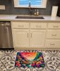 Begonias in Color Memory Foam Kitchen Mat Machine Washable Anti-Fatigue Mat Cushion Comfort Bath Mat or Kitchen Rug
