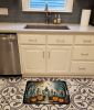 Skeleton Spooky Halloween Memory Foam Kitchen Mat Machine Washable Anti-Fatigue Mat Cushion Comfort Bath Mat or Kitchen Rug