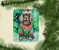 Sussex Spaniel Christmas Porcelain Ornament Christmas Tree Hanging Decorations for Home Christmas Holiday, Rectangle, Gift, Multicolor