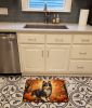 Sheltie Fall Memory Foam Kitchen Mat Machine Washable Anti-Fatigue Mat Cushion Comfort Bath Mat or Kitchen Rug