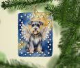 Schnauzer My Angel Porcelain Ornament Christmas Tree Hanging Decorations for Home Christmas Holiday, Rectangle, Gift, Multicolor