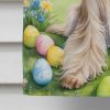 Afghan Hound Easter Egg Hunt House Flag Large Porch Sleeve Pole Decorative Outside Yard Banner Artwork Wall Hanging, Polyester, House Size, Multicolor