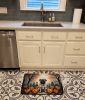 Fawn Pug Spooky Halloween Memory Foam Kitchen Mat Machine Washable Anti-Fatigue Mat Cushion Comfort Bath Mat or Kitchen Rug