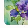 New Jersey Violet in Watercolor Memory Foam Kitchen Mat Machine Washable Anti-Fatigue Mat Cushion Comfort Bath Mat or Kitchen Rug