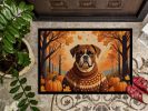 Boxer Fall Doormat Front Door Mat Indoor Outdoor Rugs for Entryway, Non Slip Washable Low Pile, 24H X 36W