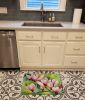 Mississippi Magnolia in Watercolor Memory Foam Kitchen Mat Machine Washable Anti-Fatigue Mat Cushion Comfort Bath Mat or Kitchen Rug