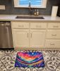 Periwinkles in Color Memory Foam Kitchen Mat Machine Washable Anti-Fatigue Mat Cushion Comfort Bath Mat or Kitchen Rug