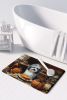 Havanese Fall Kitchen Pumpkins Memory Foam Kitchen Mat Machine Washable Anti-Fatigue Mat Cushion Comfort Bath Mat or Kitchen Rug
