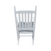 wooden porch rocker chair WHITE, without mat