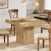 Square dining table, farmhouse style kitchen dining table, coffee table (table only)