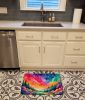 Dusty Miller in Color Memory Foam Kitchen Mat Machine Washable Anti-Fatigue Mat Cushion Comfort Bath Mat or Kitchen Rug