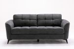 Callie 79" Gray Woven Fabric Sofa