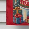 Samoyed Holiday Christmas House Flag Large Porch Sleeve Pole Decorative Outside Yard Banner Artwork Wall Hanging, Polyester, House Size, Multicolor