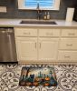 Keeshond Spooky Halloween Memory Foam Kitchen Mat Machine Washable Anti-Fatigue Mat Cushion Comfort Bath Mat or Kitchen Rug