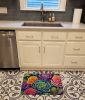 Ornamental Kale in Color Memory Foam Kitchen Mat Machine Washable Anti-Fatigue Mat Cushion Comfort Bath Mat or Kitchen Rug
